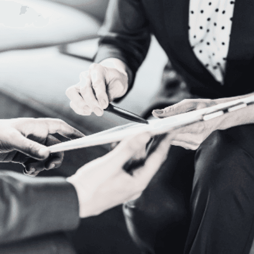 Business partners in discussion